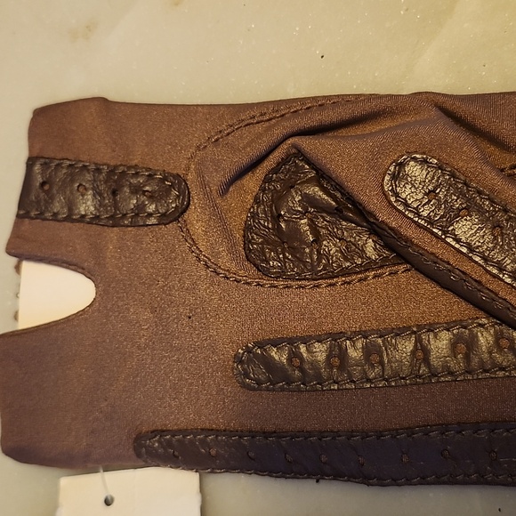 Vintage Aris Isotoner Brown Driving Gloves NWT - Picture 7 of 11